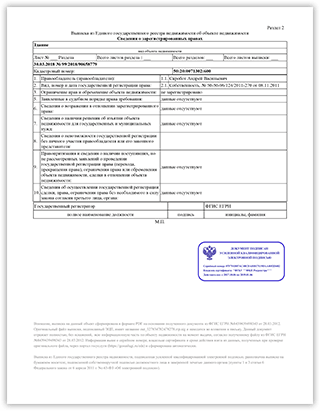 Кадастровый паспорт земельного участка